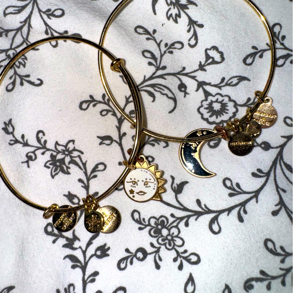Alex and Ani Sun & Moon Charm Bracelets